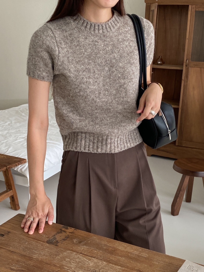 BLACK NOTE韓國代購㊣女裝新款熱賣25秋冬休閑職業時尚針織衫BLACK NOTE針織衫