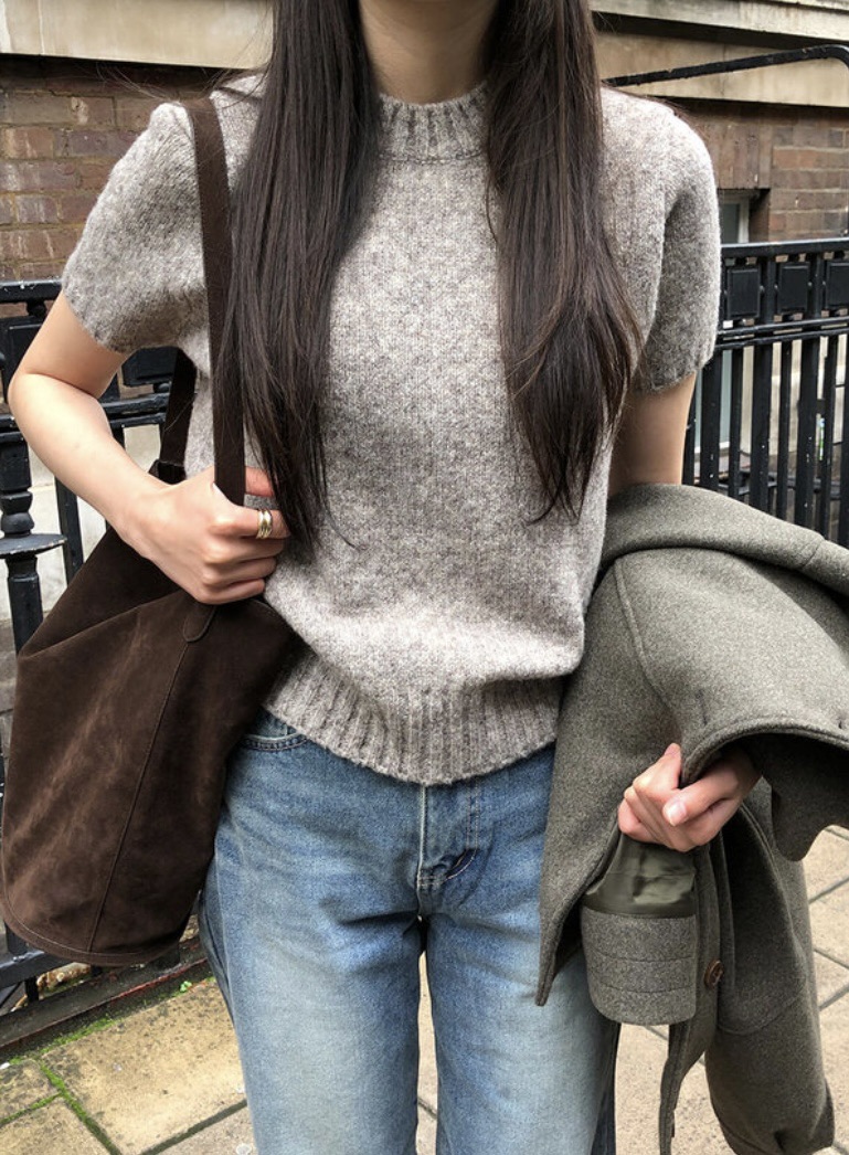 BLACK NOTE韓國代購㊣女裝新款熱賣25秋冬休閑職業時尚針織衫BLACK NOTE針織衫