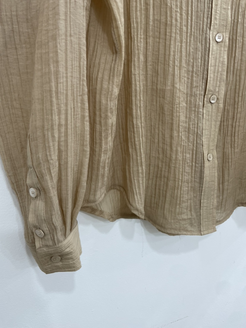 REIZ東大門㊣代購女士新品25秋冬休閑人氣時尚襯衫蕾絲衫透明REIZ襯衫/蕾絲衫