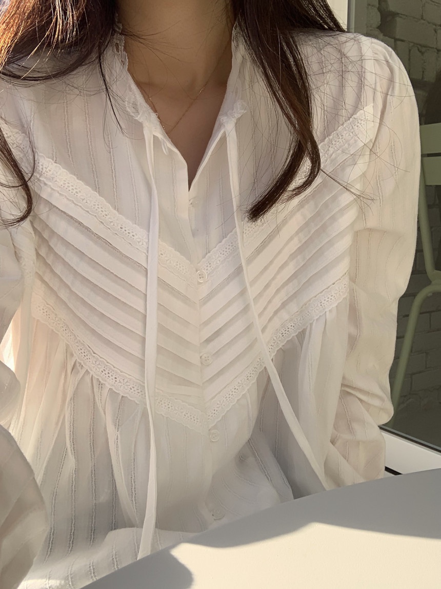 FRILL-T東大門㊣代購女裝新品真品人氣熱賣時尚襯衫蕾絲衫FRILL-T襯衫/蕾絲衫