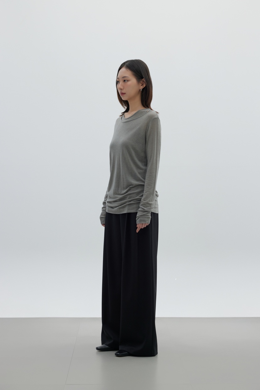 LE-PPL東大門㊣直郵女裝新款時尚職業人氣推薦真品長袖T恤LE-PPL長袖T恤