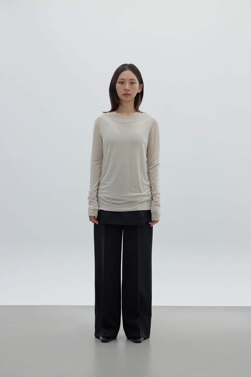LE-PPL東大門㊣直郵女裝新款時尚職業人氣推薦真品長袖T恤LE-PPL長袖T恤