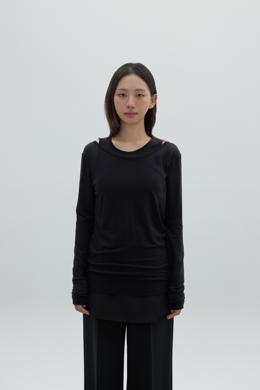 LE-PPL東大門㊣直郵女裝新款時尚職業人氣推薦真品長袖T恤LE-PPL長袖T恤圖色3