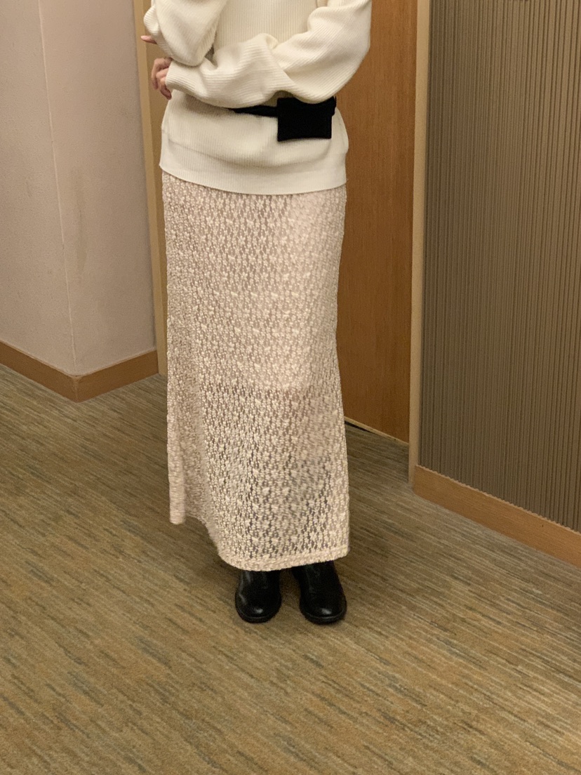 FRILL-T韓國直郵㊣女士新品25秋冬熱賣休閑人氣推薦長裙蕾絲FRILL-T長裙