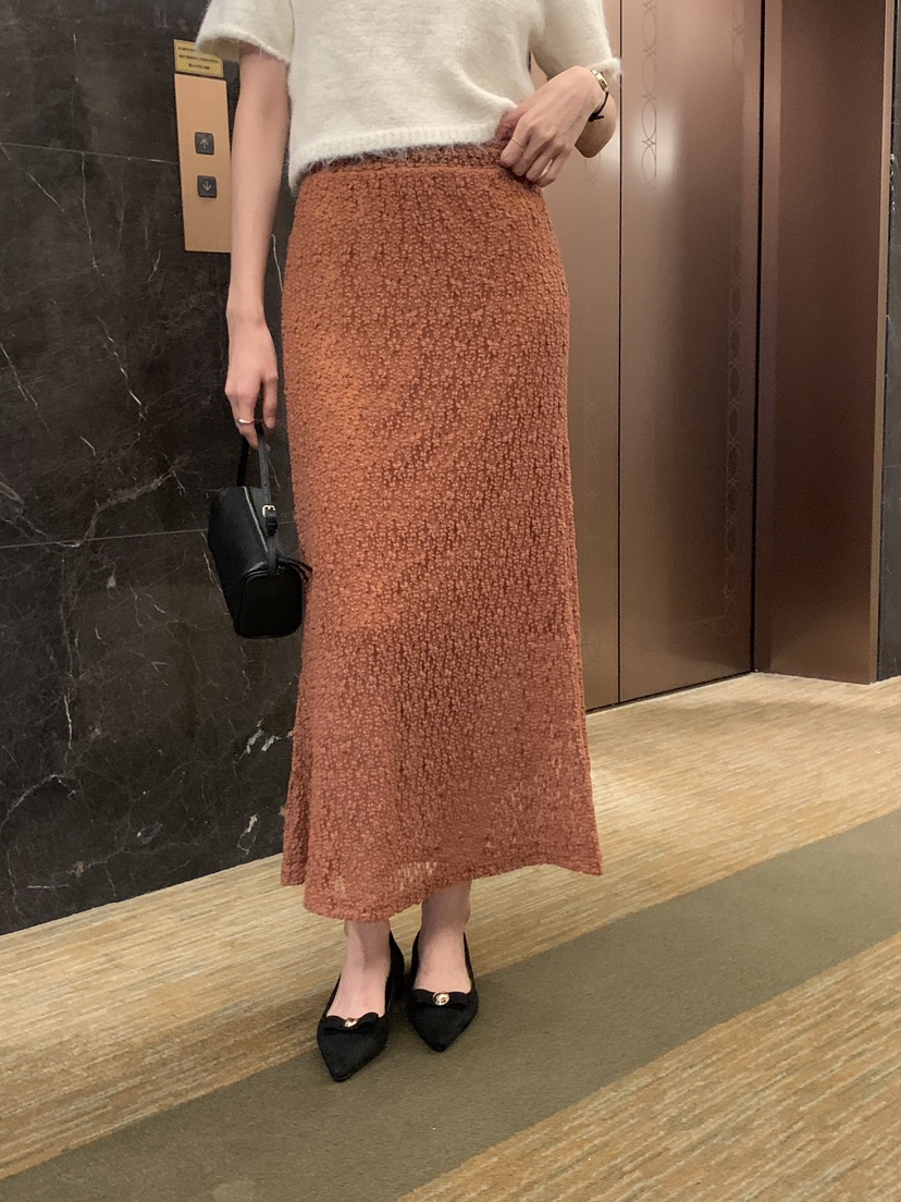 FRILL-T韓國直郵㊣女士新品25秋冬熱賣休閑人氣推薦長裙蕾絲FRILL-T長裙