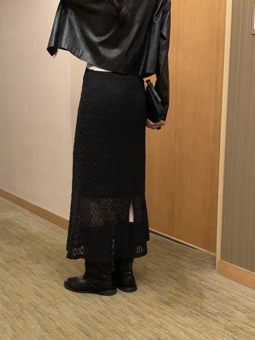 FRILL-T韓國直郵㊣女士新品25秋冬熱賣休閑人氣推薦長裙蕾絲FRILL-T長裙