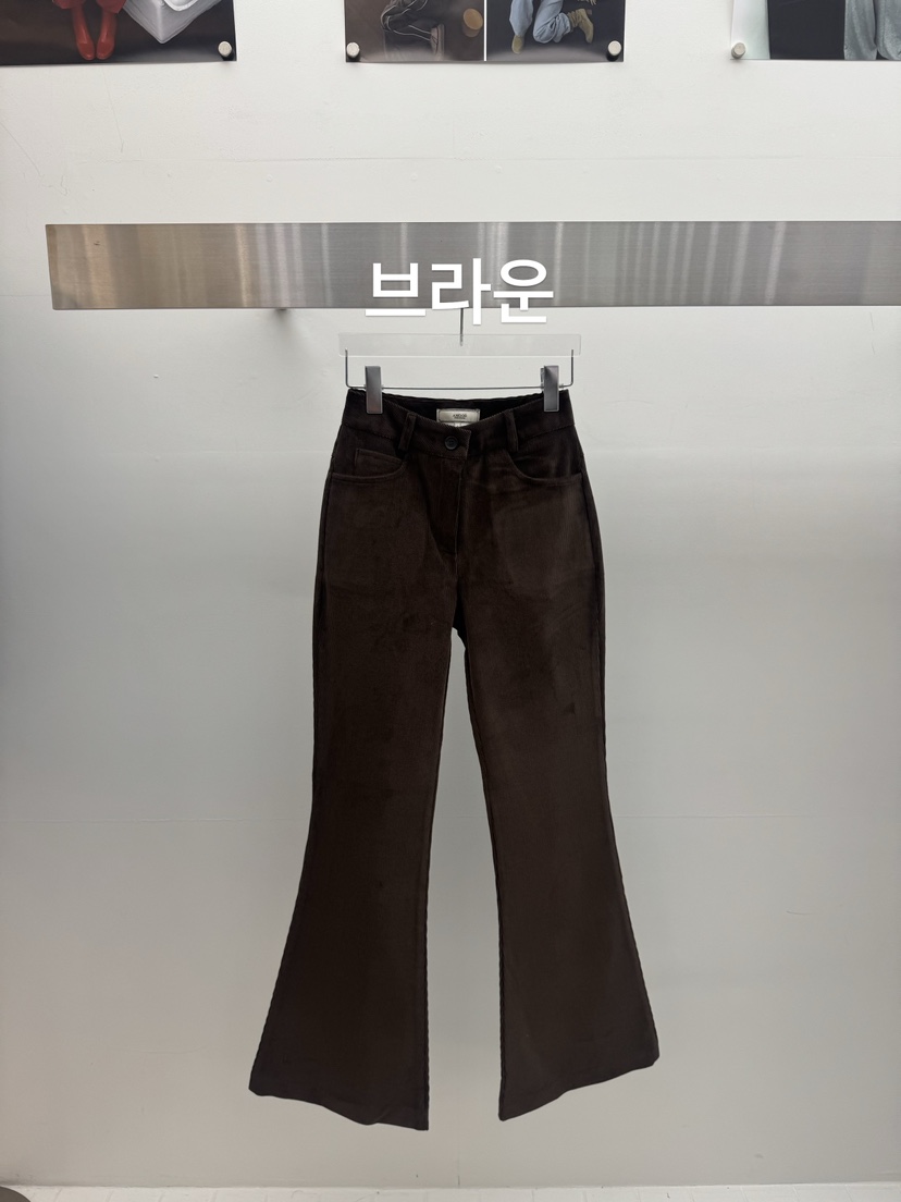 AMOOD韓國代購㊣女裝新品職業人氣熱賣25秋冬推薦休閑褲燈芯絨AMOOD休閑褲圖色3