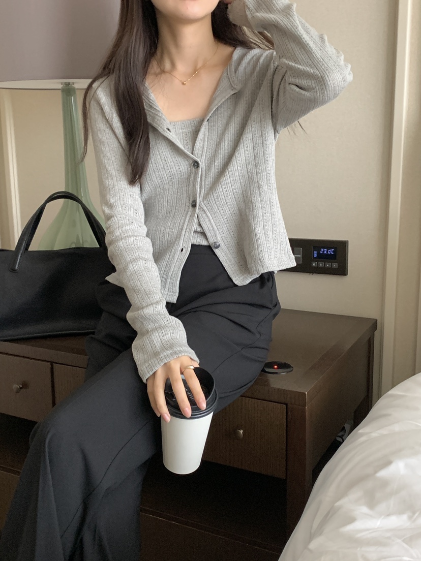 FRILL-T東大門㊣實拍女士新品職業推薦熱賣套裝羊毛衫套裝FRILL-T套裝