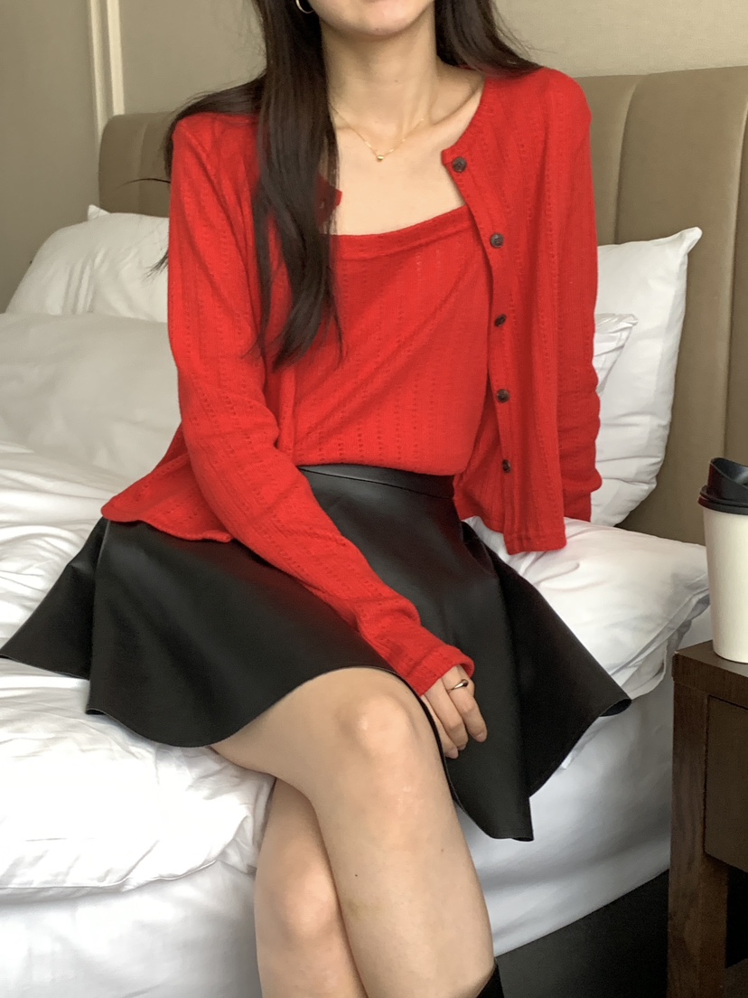 FRILL-T東大門㊣實拍女士新品職業推薦熱賣套裝羊毛衫套裝FRILL-T套裝圖色1