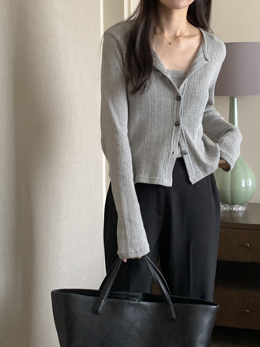FRILL-T東大門㊣實拍女士新品職業推薦熱賣套裝羊毛衫套裝FRILL-T套裝圖色3