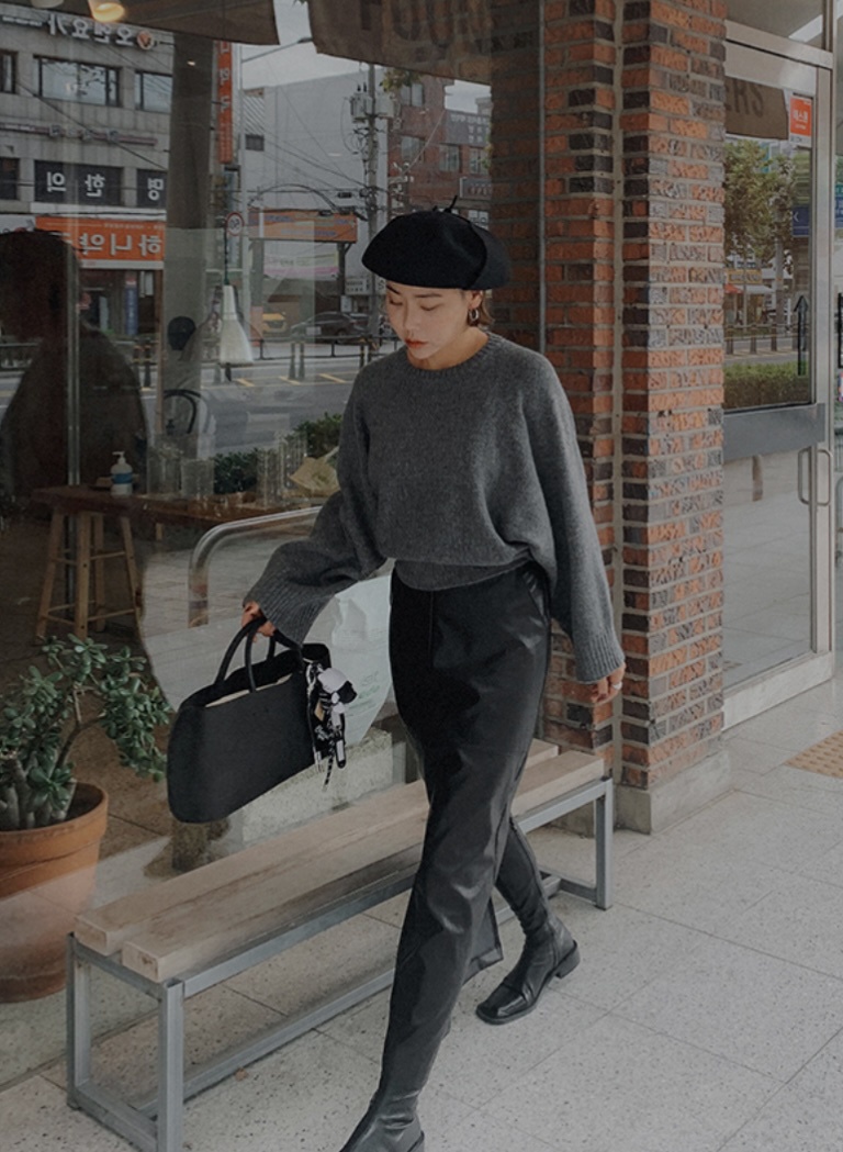 BLACK NOTE東大門㊣直郵女裝新款時尚推薦休閑真品25秋冬針織衫BLACK NOTE針織衫