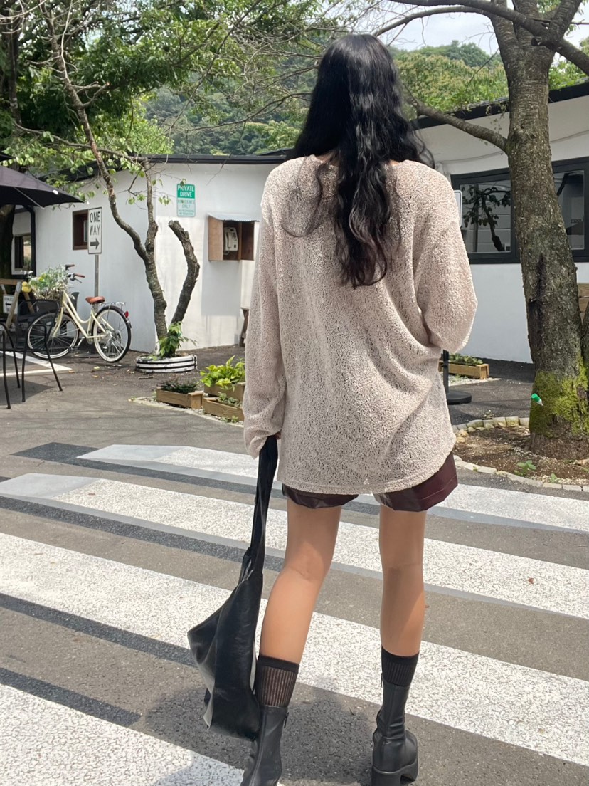 REIZ東大門㊣代購女裝新品人氣休閑25秋冬推薦真品時尚針織衫REIZ針織衫