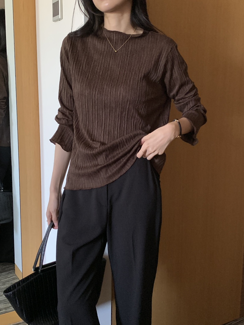 FRILL-T東大門㊣代購女裝新品時尚25秋冬人氣真品休閑長袖T恤FRILL-T長袖T恤
