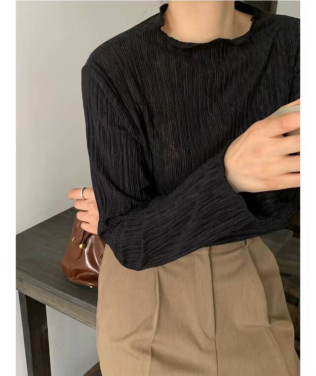 FRILL-T東大門㊣代購女裝新品時尚25秋冬人氣真品休閑長袖T恤FRILL-T長袖T恤
