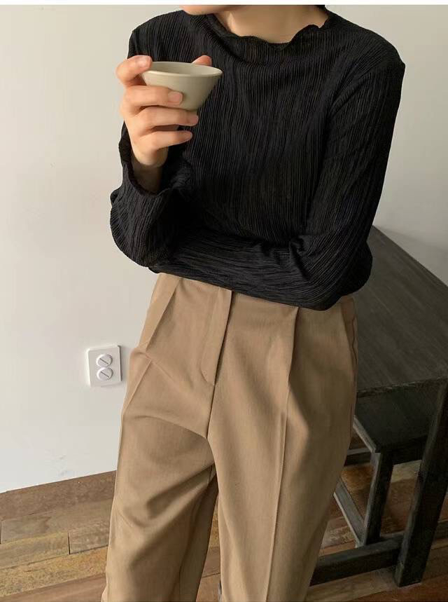 FRILL-T東大門㊣代購女裝新品時尚25秋冬人氣真品休閑長袖T恤FRILL-T長袖T恤