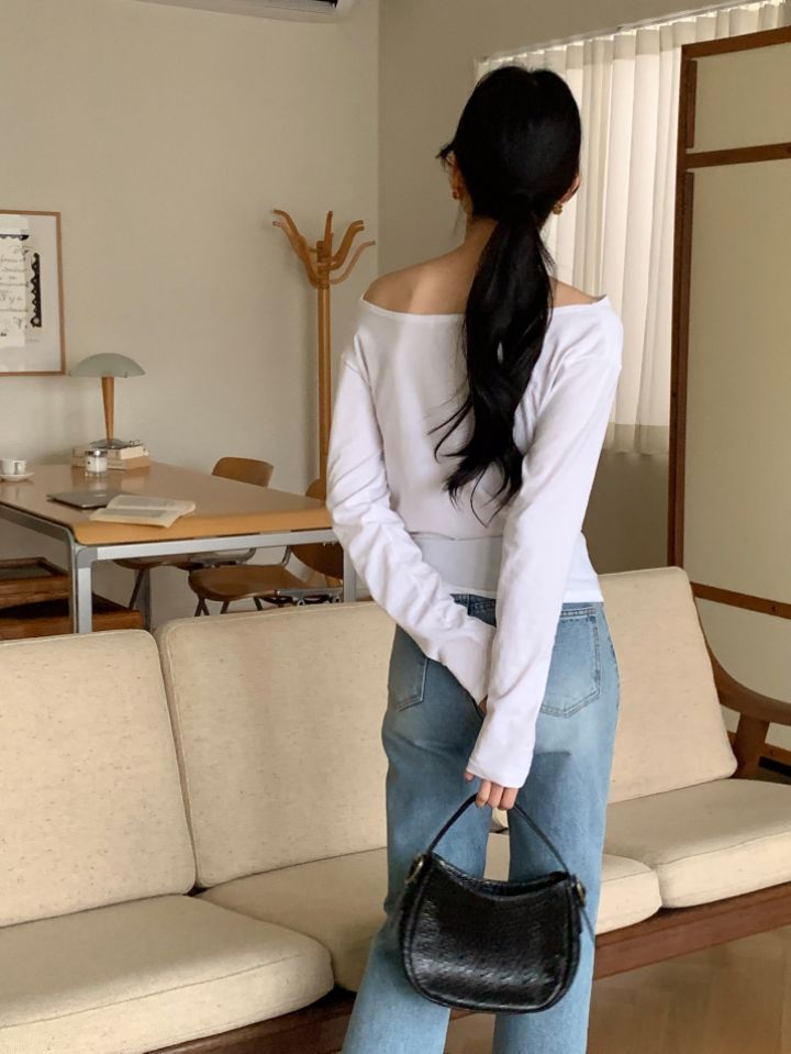 BABY SALON韓國直郵㊣女士新款真品推薦人氣熱賣時尚長袖T恤BABY SALON長袖T恤