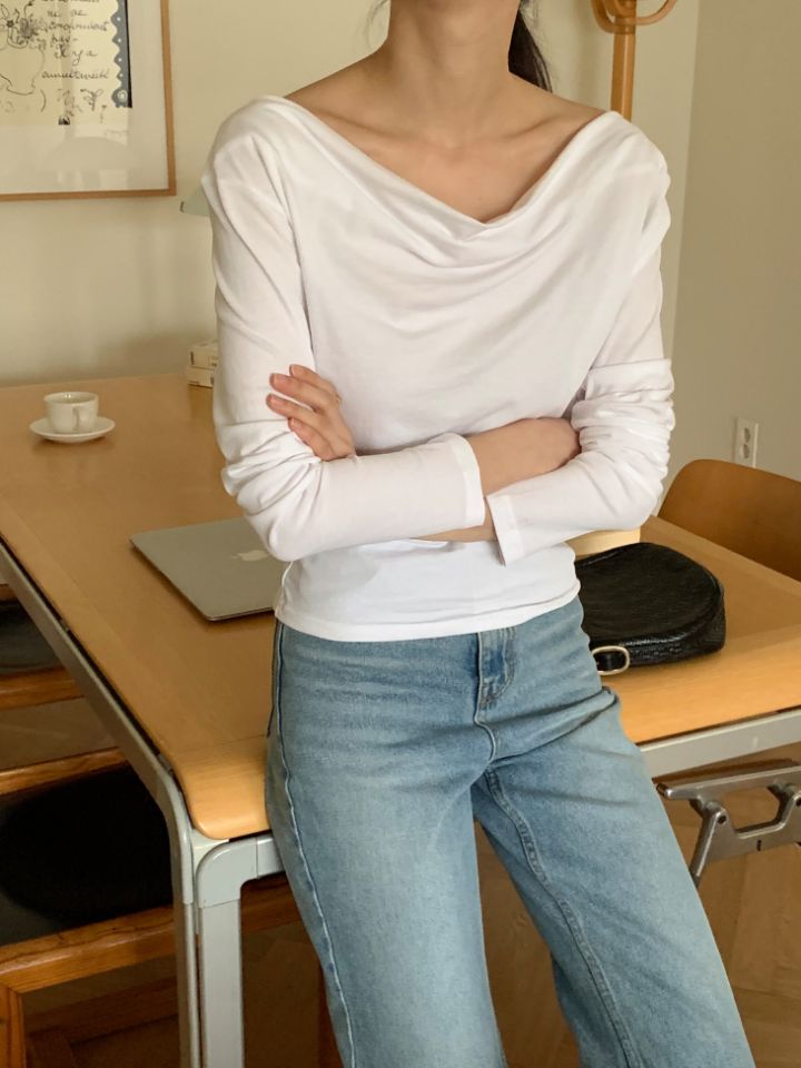 BABY SALON韓國直郵㊣女士新款真品推薦人氣熱賣時尚長袖T恤BABY SALON長袖T恤