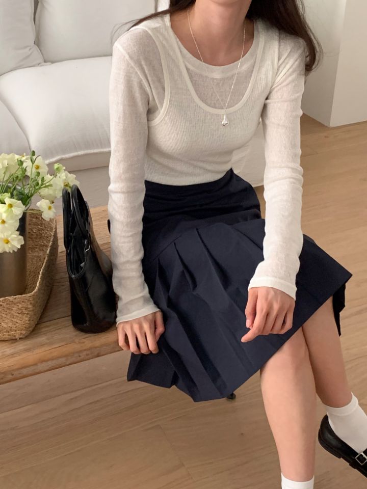 BABY SALON韓國代購㊣女士新品人氣25秋冬真品職業長袖T恤BABY SALON長袖T恤