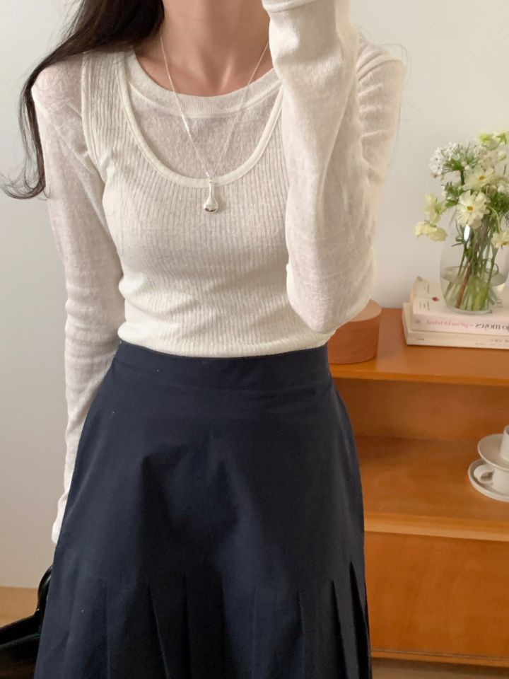 BABY SALON韓國代購㊣女士新品人氣25秋冬真品職業長袖T恤BABY SALON長袖T恤