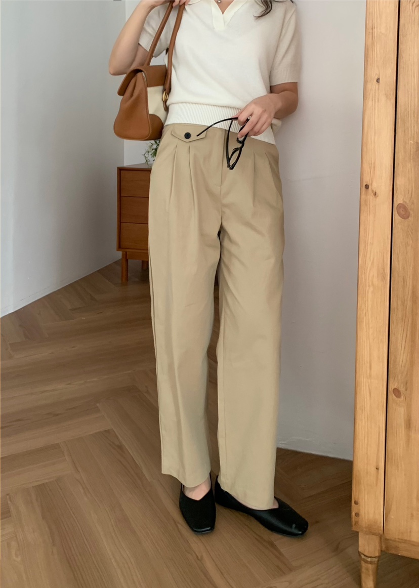 FRILL-T東大門㊣直郵女裝新品時尚人氣真品職業休閑休閑褲FRILL-T休閑褲