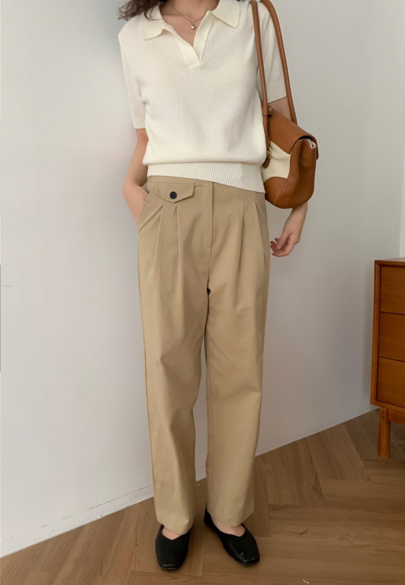 FRILL-T東大門㊣直郵女裝新品時尚人氣真品職業休閑休閑褲FRILL-T休閑褲