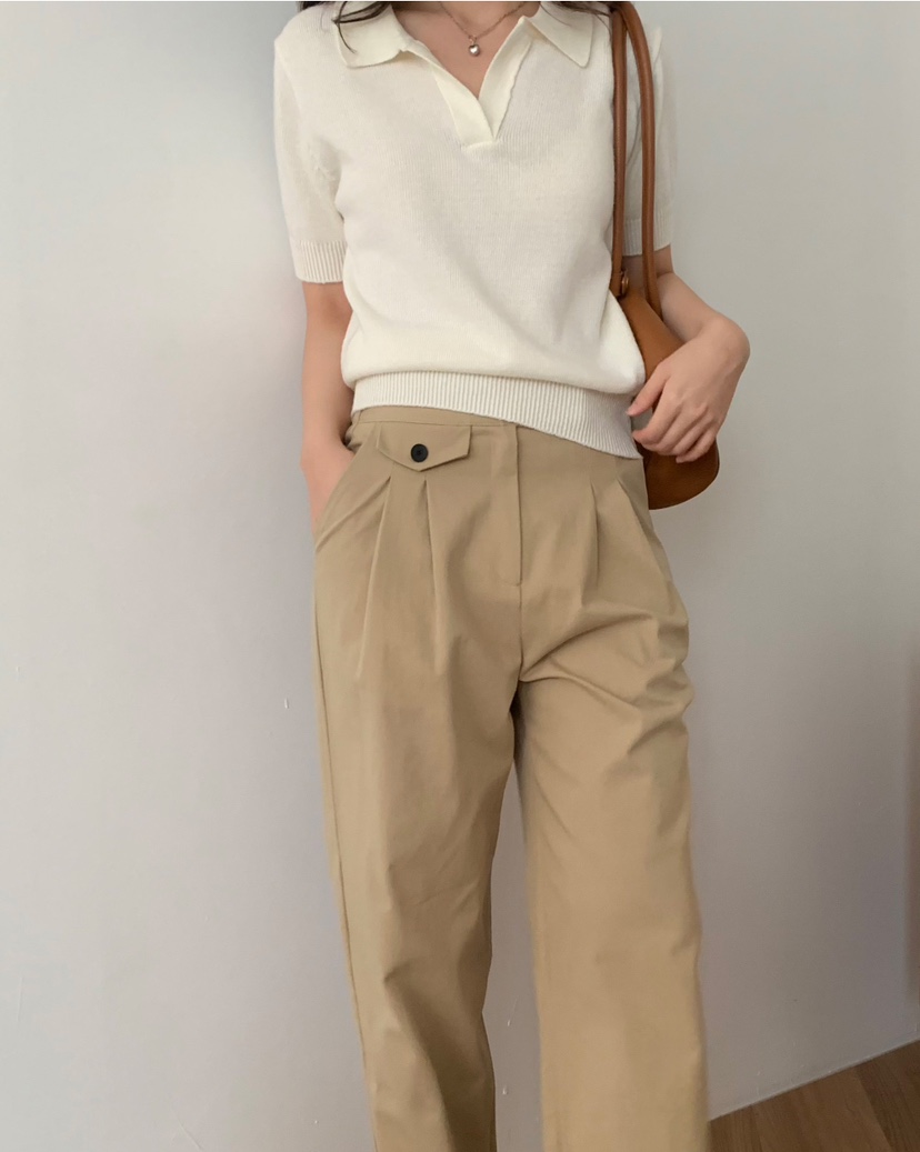 FRILL-T東大門㊣直郵女裝新品時尚人氣真品職業休閑休閑褲FRILL-T休閑褲