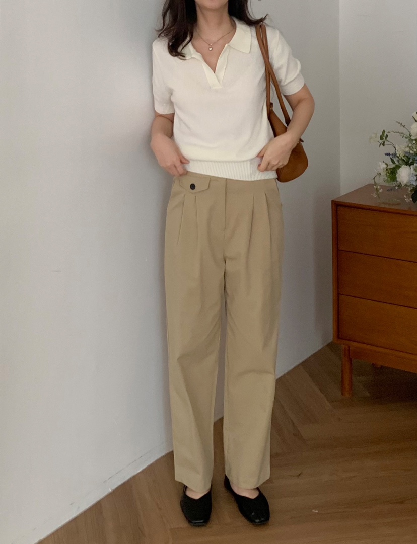 FRILL-T東大門㊣直郵女裝新品時尚人氣真品職業休閑休閑褲FRILL-T休閑褲