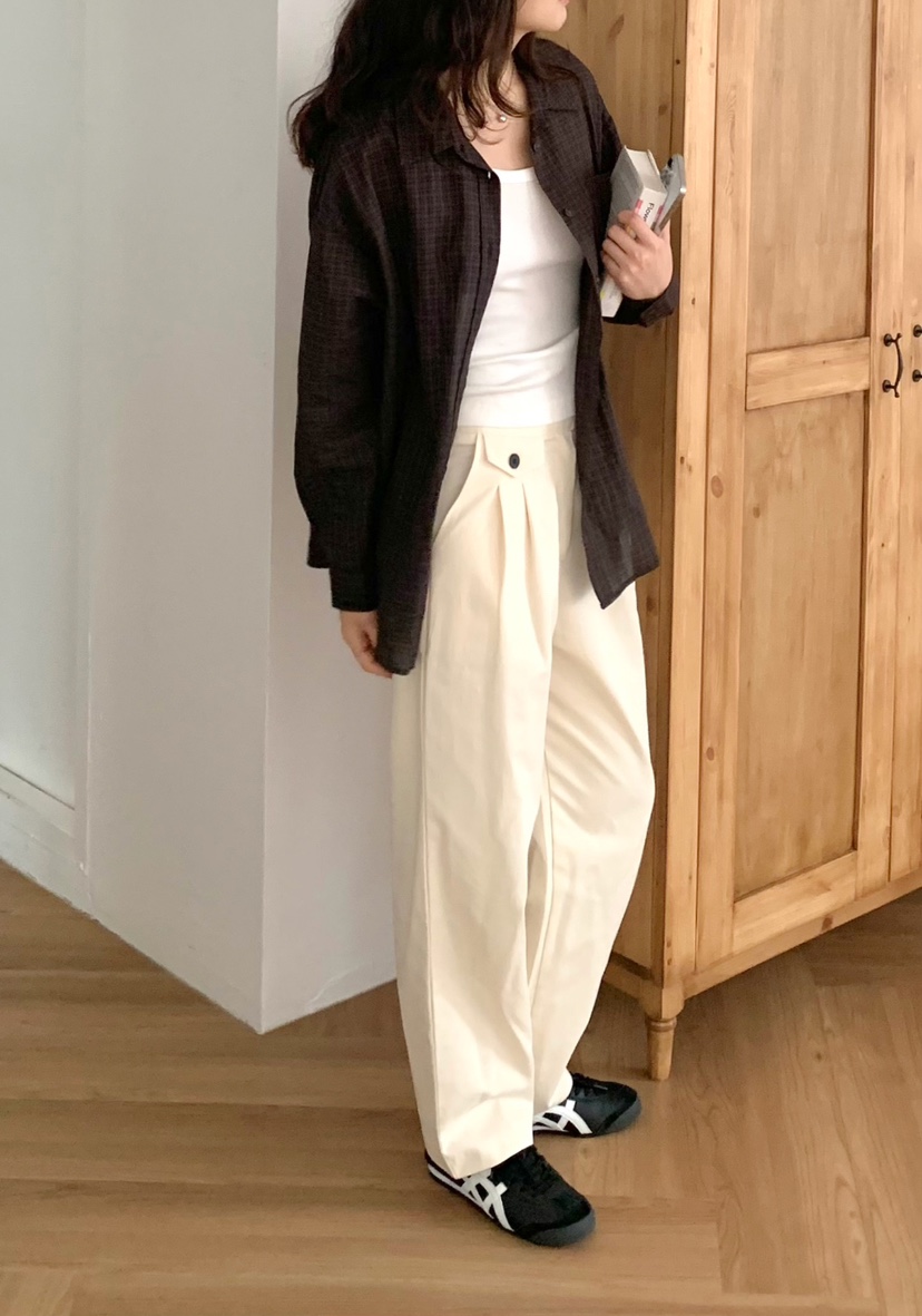 FRILL-T東大門㊣直郵女裝新品時尚人氣真品職業休閑休閑褲FRILL-T休閑褲