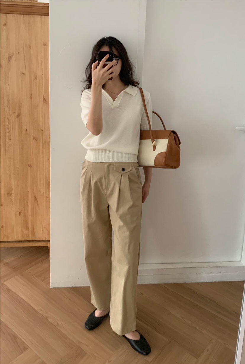 FRILL-T東大門㊣直郵女裝新品時尚人氣真品職業休閑休閑褲FRILL-T休閑褲