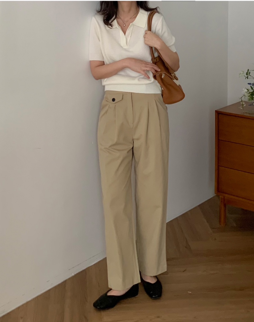 FRILL-T東大門㊣直郵女裝新品時尚人氣真品職業休閑休閑褲FRILL-T休閑褲