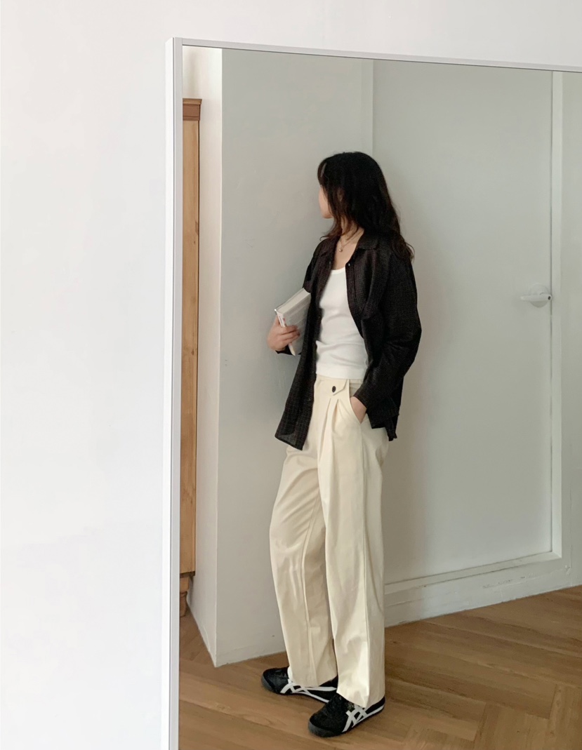 FRILL-T東大門㊣直郵女裝新品時尚人氣真品職業休閑休閑褲FRILL-T休閑褲
