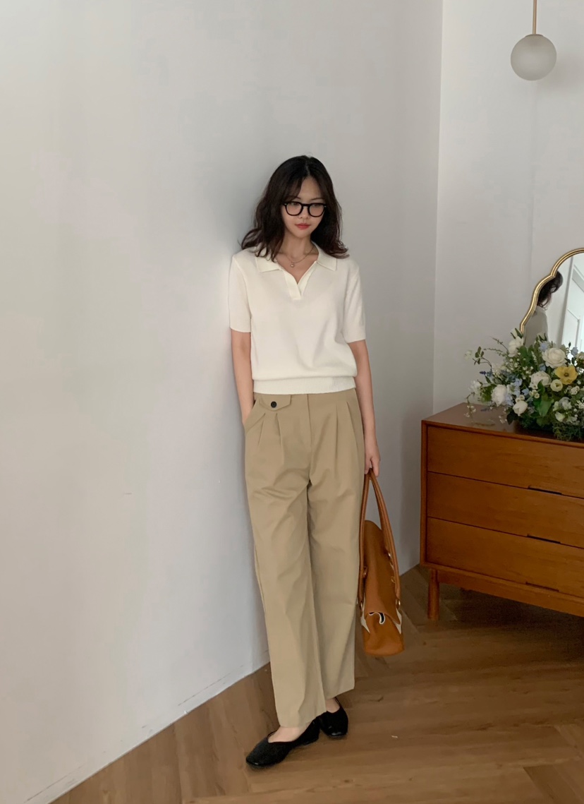 FRILL-T東大門㊣直郵女裝新品時尚人氣真品職業休閑休閑褲FRILL-T休閑褲