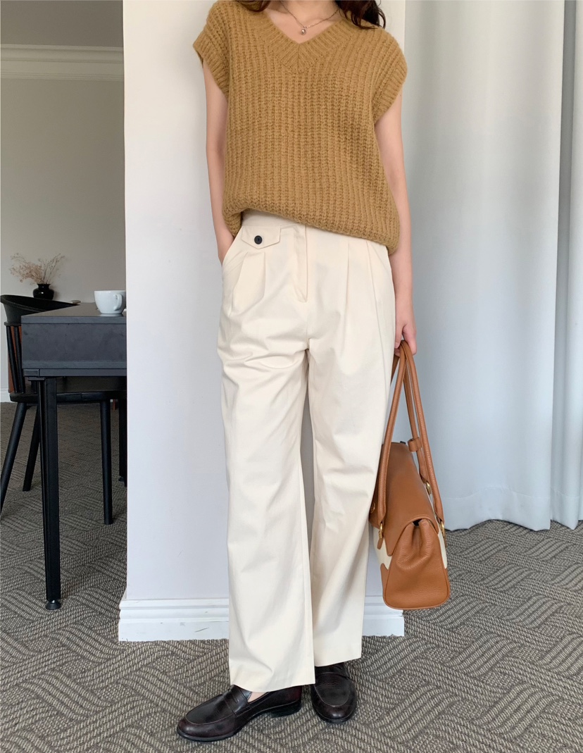 FRILL-T東大門㊣直郵女裝新品時尚人氣真品職業休閑休閑褲FRILL-T休閑褲圖色2