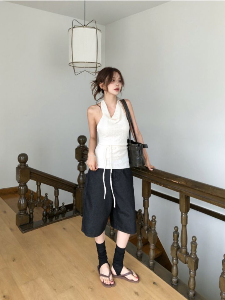 LIVE FOREVER東大門㊣代購女裝新品25秋冬時尚人氣吊帶背心LIVE FOR_EVER吊帶/背心