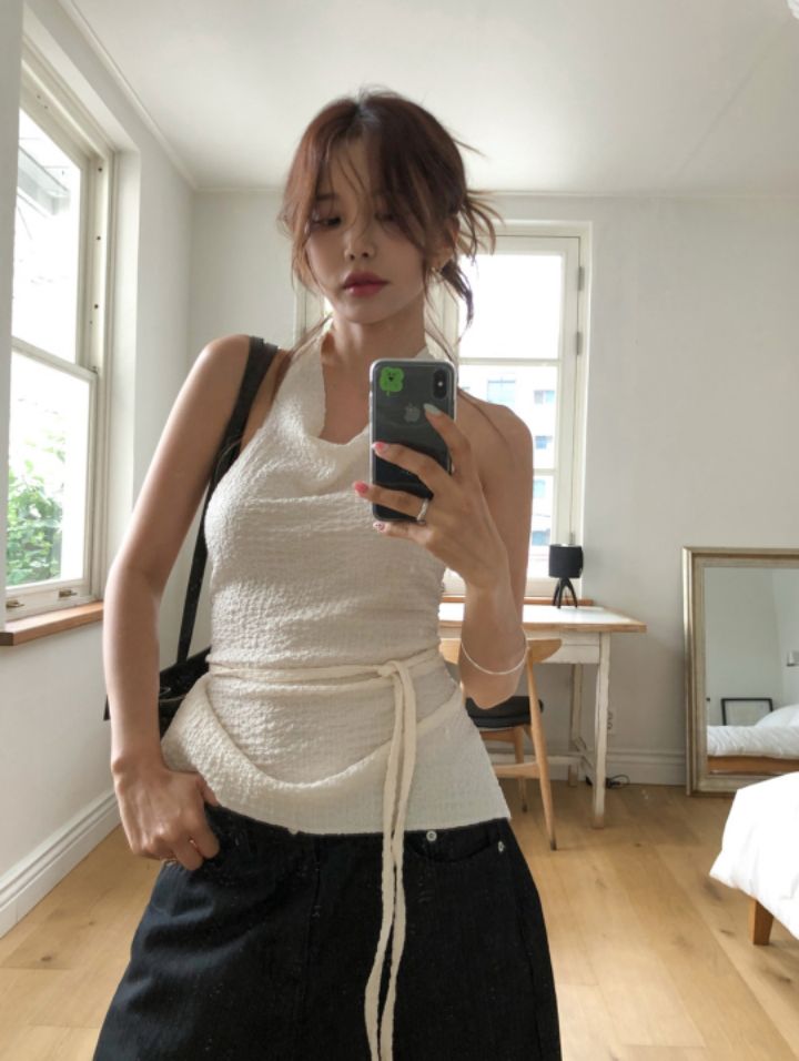 LIVE FOREVER東大門㊣代購女裝新品25秋冬時尚人氣吊帶背心LIVE FOR_EVER吊帶/背心