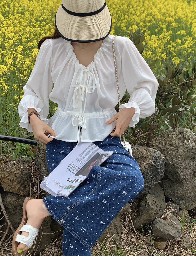 FORMSTUDIO東大門㊣代購女士新款人氣休閑25秋冬襯衫蕾絲衫SaleFORMSTUDIO襯衫/蕾絲衫圖色1