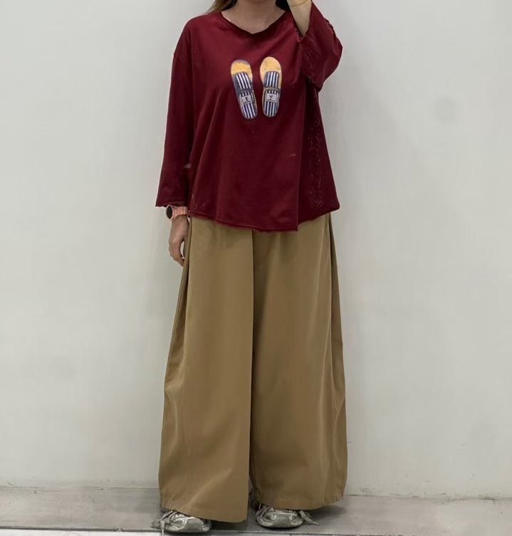ZACCU韓國代購㊣女士新品25秋冬推薦真品人氣休閑時尚長袖T恤ZACCU長袖T恤