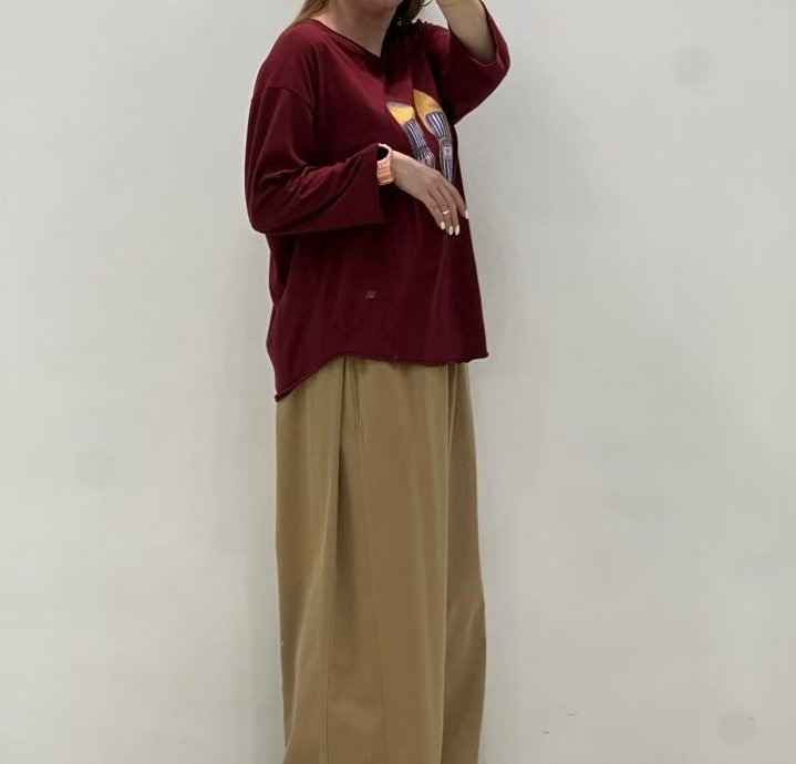 ZACCU韓國代購㊣女士新品25秋冬推薦真品人氣休閑時尚長袖T恤ZACCU長袖T恤