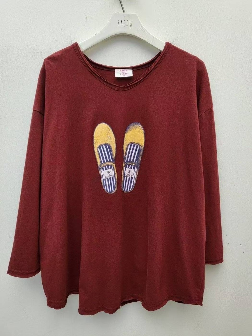 ZACCU韓國代購㊣女士新品25秋冬推薦真品人氣休閑時尚長袖T恤ZACCU長袖T恤圖色2