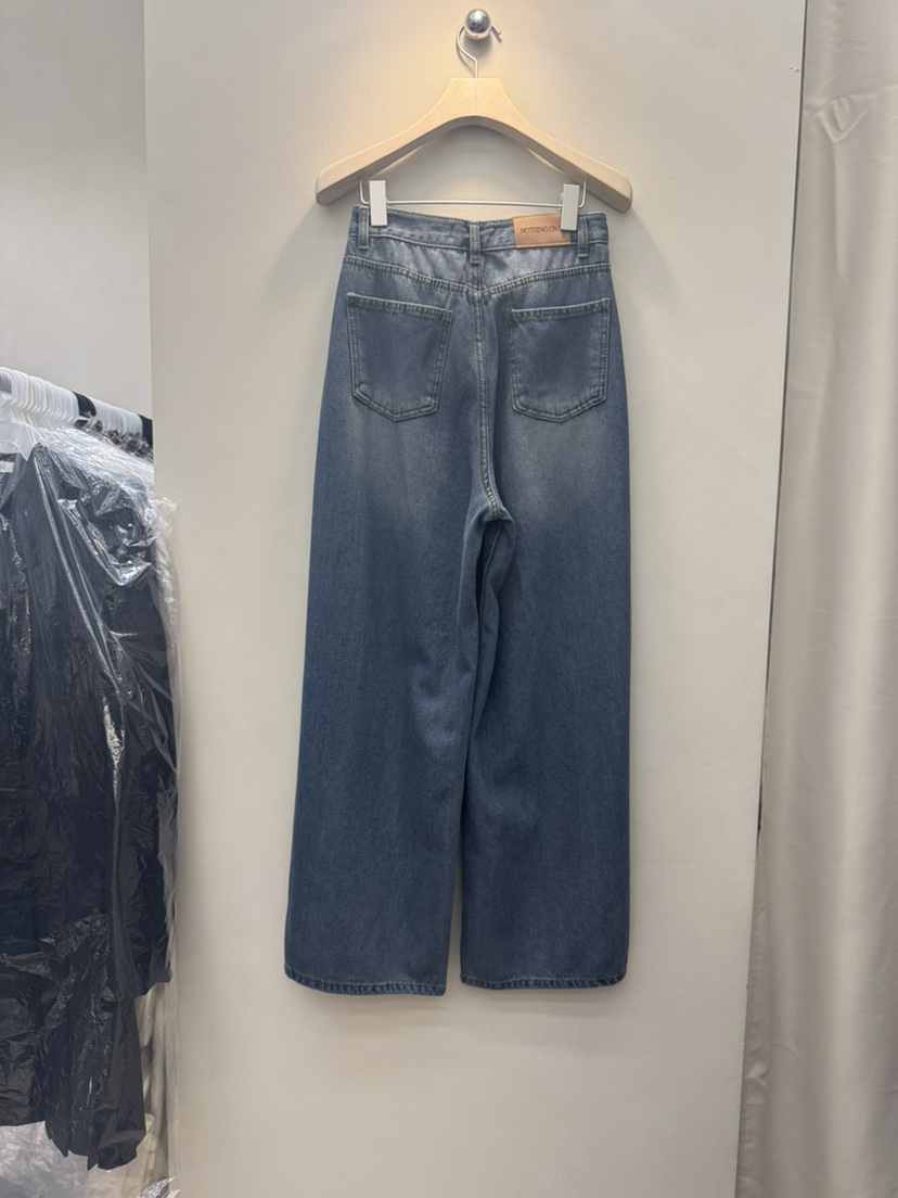 NOTHING東大門㊣代購女裝新品人氣熱賣推薦真品牛仔褲寬松牛仔NOTHING牛仔褲