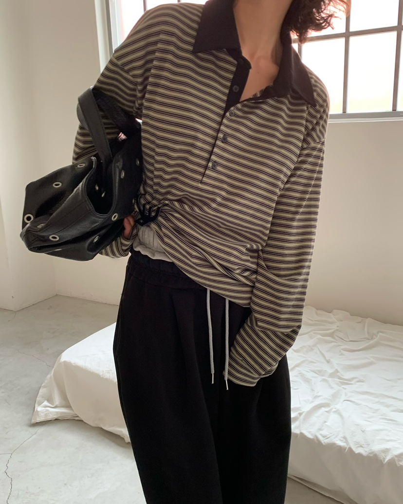 AWESOMESAUCE東大門㊣直郵女士新品時尚25秋冬休閑職業長袖T恤AWESOME SAUCE長袖T恤