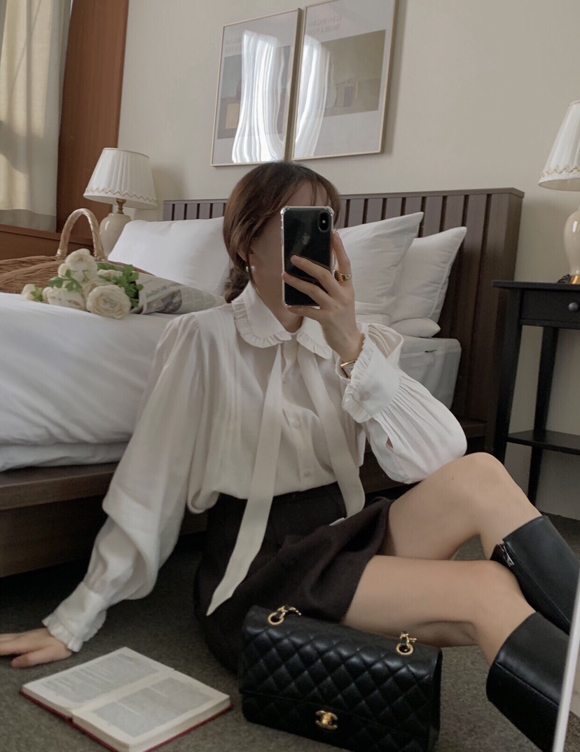 FORMSTUDIO東大門㊣代購女士新款25秋冬職業襯衫蕾絲衫SaleFORMSTUDIO襯衫/蕾絲衫
