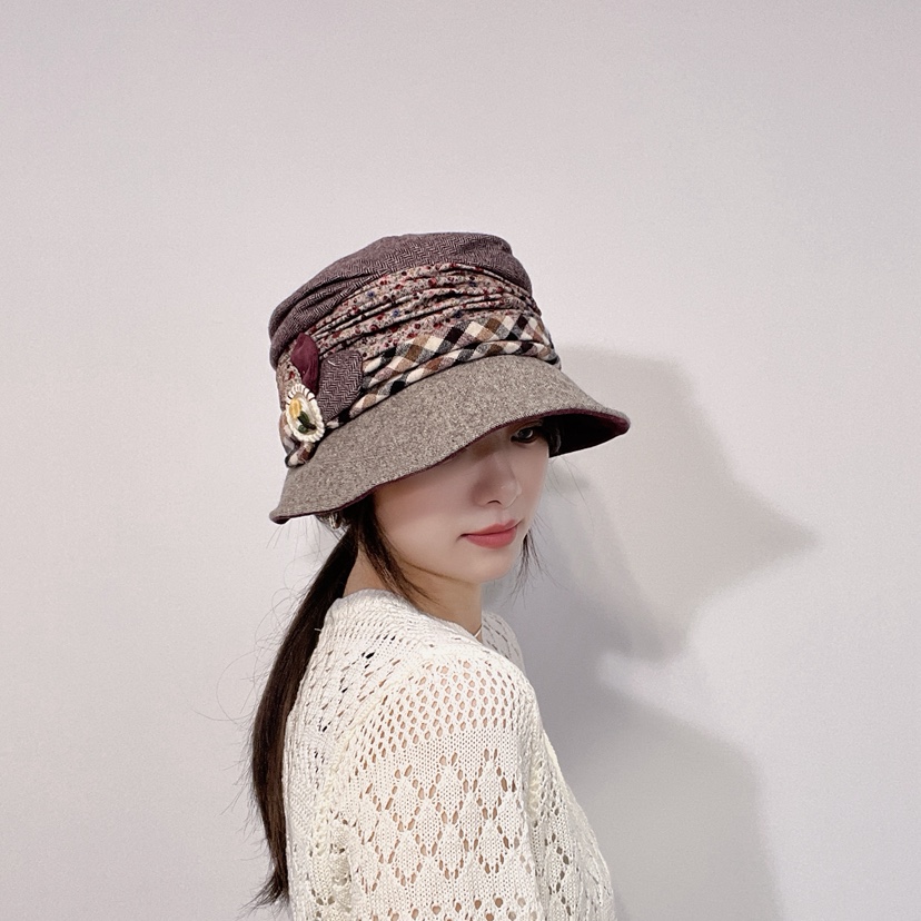 LOVELY HAT韓國直郵㊣女裝新品職業真品推薦休閑時尚25秋冬帽子LOVELY HAT帽子圖色2