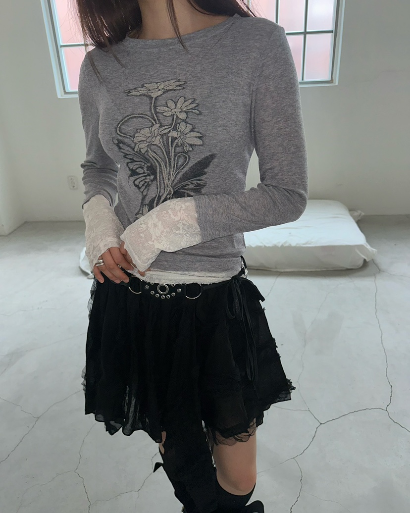 AWESOMESAUCE東大門㊣實拍女士新品職業推薦人氣25秋冬長袖T恤AWESOME SAUCE長袖T恤