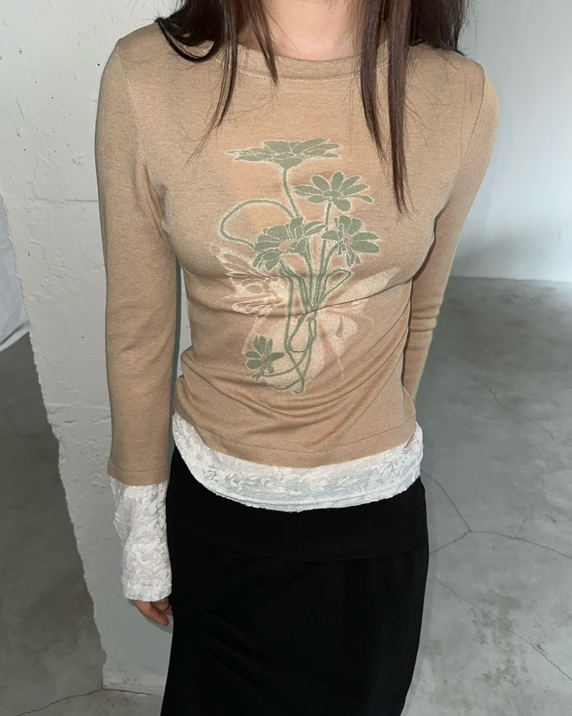 AWESOMESAUCE東大門㊣實拍女士新品職業推薦人氣25秋冬長袖T恤AWESOME SAUCE長袖T恤