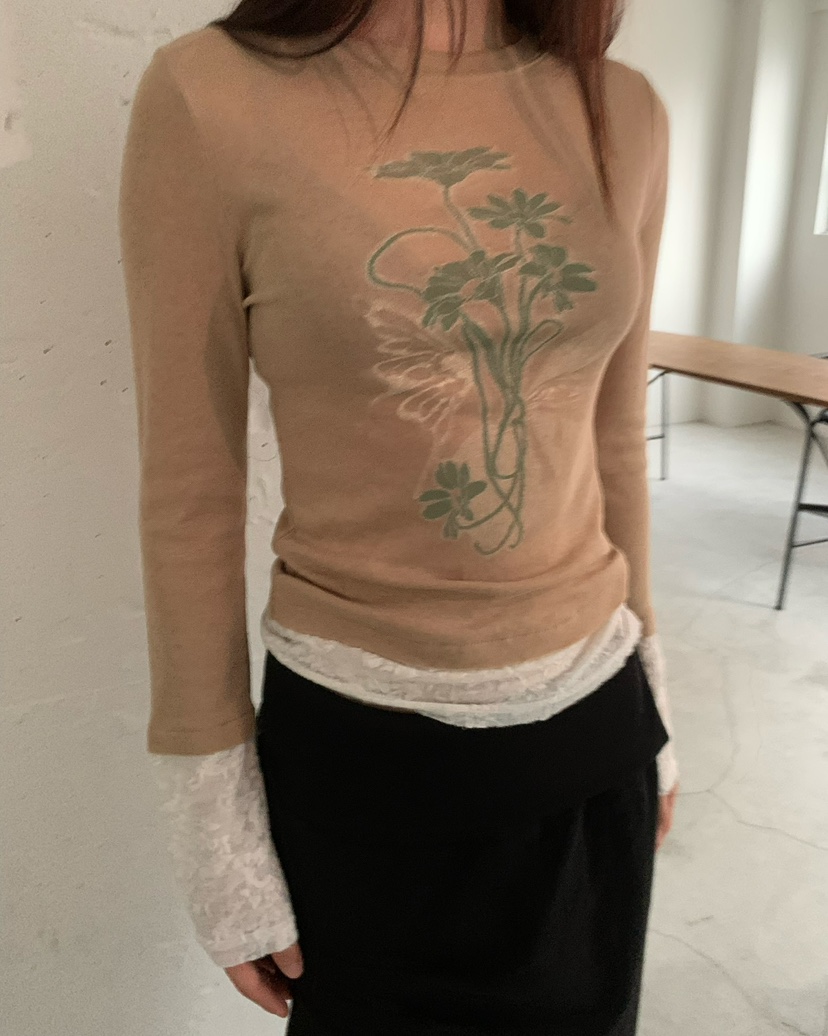 AWESOMESAUCE東大門㊣實拍女士新品職業推薦人氣25秋冬長袖T恤AWESOME SAUCE長袖T恤