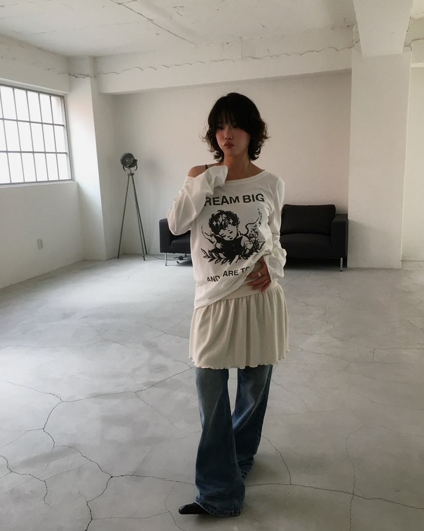 AWESOMESAUCE韓國代購㊣女士新款推薦25秋冬真品人氣長袖T恤AWESOME SAUCE長袖T恤