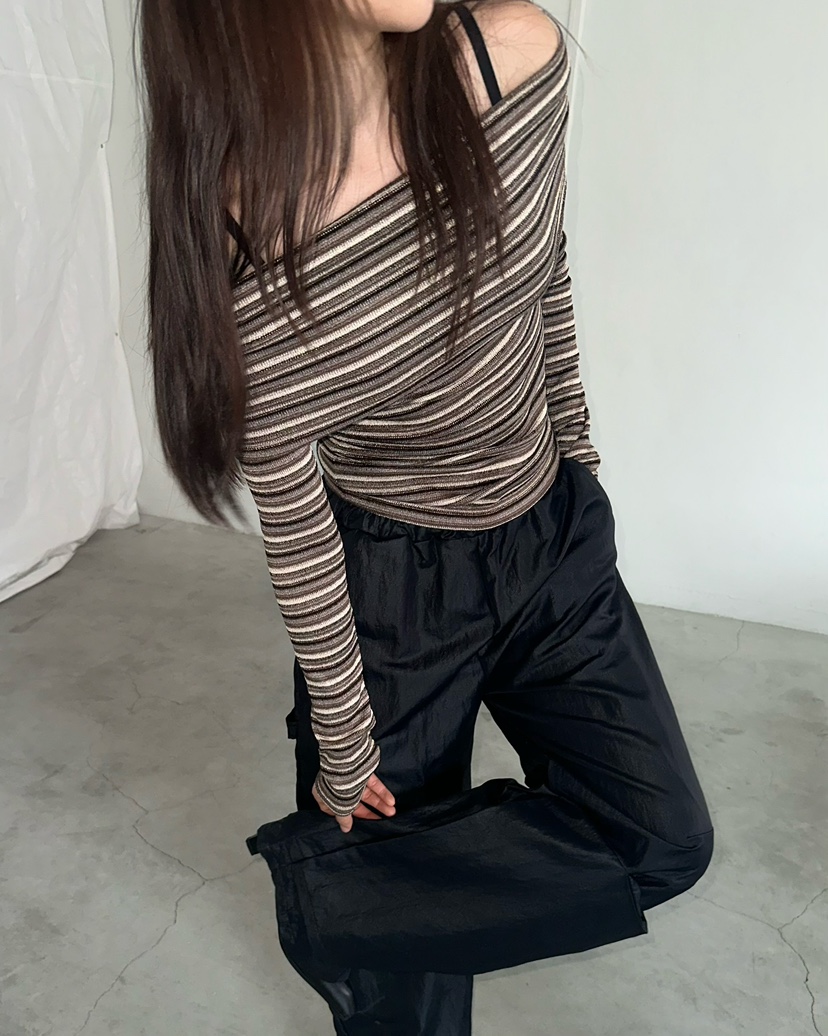 AWESOMESAUCE韓國代購㊣女士新款休閑人氣25秋冬推薦長袖T恤AWESOME SAUCE長袖T恤
