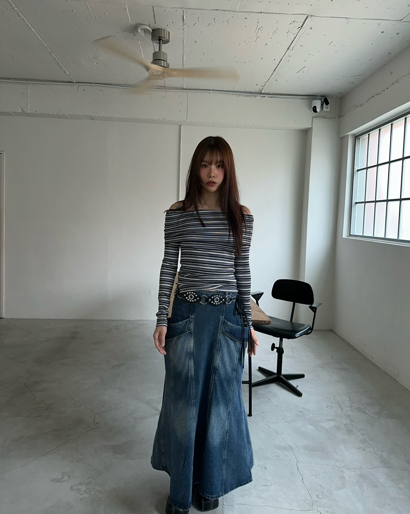 AWESOMESAUCE東大門㊣代購女士新品真品時尚人氣職業熱賣長裙AWESOME SAUCE長裙