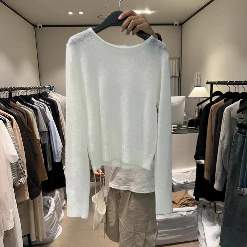 RE STOCK東大門㊣實拍女士新品時尚休閑真品職業25秋冬針織衫RE STOCK針織衫圖色1
